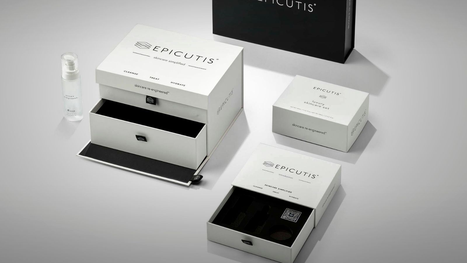 Epicutis premium skincare packaging by Logic Agency